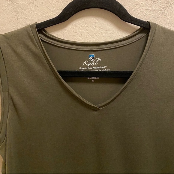 Kuhl Green Juniper V-Neck Tank Top Size Small - Picture 3 of 8